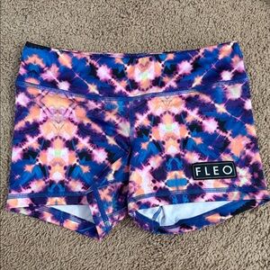Fleo Women's Vibrant Tie-Dye Athletic Shorts